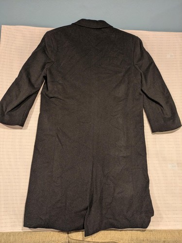 Ralph Lauren Elegant Men's Double-Breasted Coat 44R Black XL - Picture 9 of 10