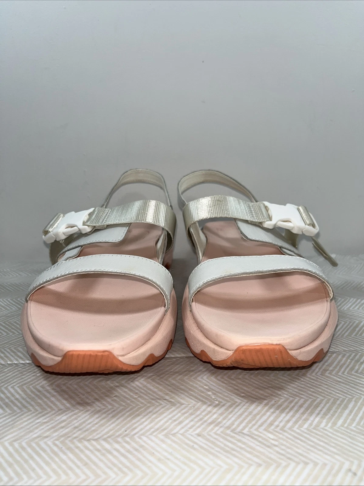 sorel kinetic impact slingback peach blossom comfort spor shoes