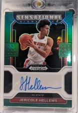 2022 Prizm Draft Picks - Sensational Signatures Jericole Hellems #SS-JHE Green