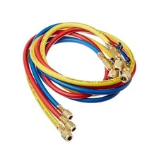 Yellow Jacket Plus II 29986 – 72" Ball Valve Hoses, 1/4", Set of 3 - New in Pack