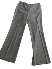 Liz Claiborne Womens Brown Herringbone Wool Pants Trousers Size 12