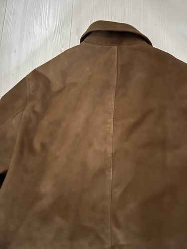 Zara Suede Jacket Dark Olive Size L New with Tags Never Worn Sold Out - Picture 3 of 4