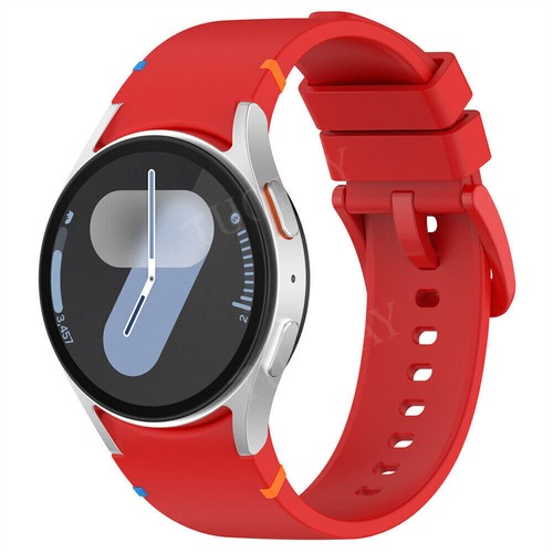 Silicone Band Strap For Samsung Galaxy Watch 7 6 5 4 FE 40/44MM Glass Case Cover - Picture 46 of 154