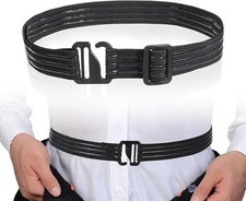 Men Shirt Stays Belt Keepers Shirt Holder for Men Police Adjustable Elastic