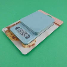 Taylor Digital Kitchen Scale Precision Increments Spacious Weighing Tray Aqua