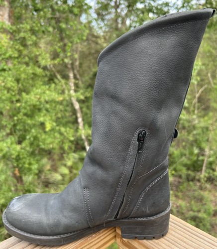 Coolway Alida Botas de Cuero Negras Motociclista Mujer’s Bota con Cremallera US 7 EUR 38 - Imagen 10 de 14