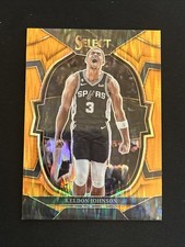 2022-23 Panini Select Concourse Keldon Johnson #54 Orange Shock Prizm