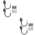 2 Pack Halter Vorhang Haken Zum Aufhängen Von Vorhängen Gardinenhaken Für