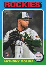 2024 Topps Heritage Anthony Molina Colorado Rockies RC #641