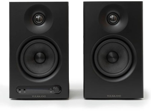 Vulkkano Pro4 Schwarz Aktiv-Studiomonitore 2x 30W Bluetooth TRS AUX Optisch RCA - Bild 2 von 4