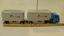 TC Transcon Semi Tractor Trailer Tin Truck Friction Japan With Pup Trailers