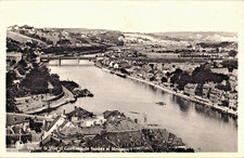 RPPC Namur Belgium View of the City and the Sambre and Meuse Rivers Postcard