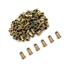 50pcs Carbon Steel Metric M8 Rivet Nuts Threaded Rivet Insert Nutsert Rivnuts...