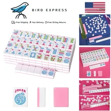 American Mahjong Tile Set, 166 Pink Tiles, 1.2in High Quality, Tiles Only