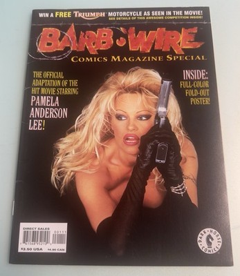 1996 BARB WIRE Movie Adaptation PAMELA ANDERSON LEE w/ POSTER Dark Horse Comics