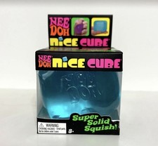 NeeDoh NICE CUBE BLUE VIRAL SUPER SQUISH - SEALED / BRAND NEW / AUTHENTIC   