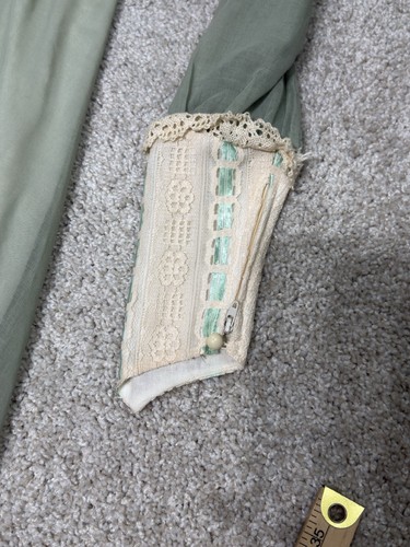 Maxi Vestido Estilo Vintage Gunne Sax Pradera Años 70 Talla 5/6 Verde Victoriano Ryan - Imagen 9 de 22