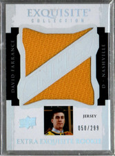 2021-22 Exquisite Collection Extra Exquisite Rookie Jerseys David Farrance /299