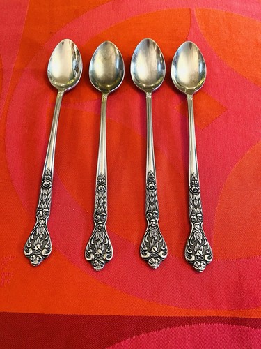 VERSAILLES Stainless By MSI Japan 4 Ice Tea Spoon 7 3/4” - Picture 4 of 5