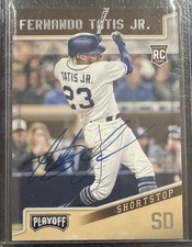 Fernando Tatis Jr. 2019 Panini Playoff Holo Auto RC #3 1/10 San Diego Padres
