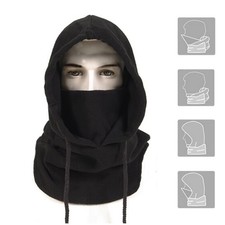 Anomasu Tactical Heavyweight Balaclava Outdoor Sports Mask Black Medium,