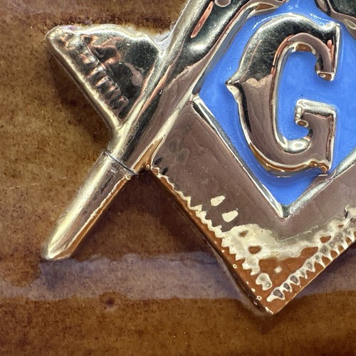 Vintage Masonic Freemason Ceramic Bookend - Picture 3 of 11