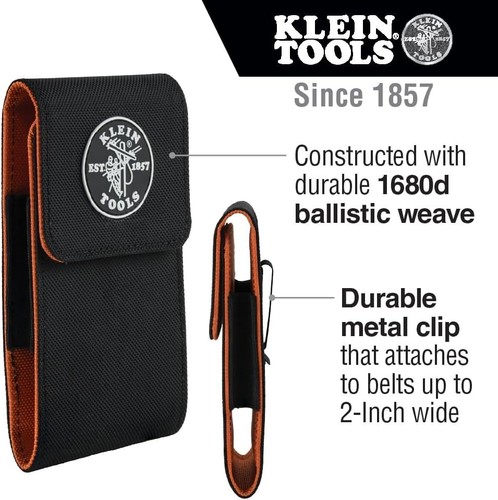Klein Tools 55474 Phone Holder, XX-Large, Fits iPhone, Black - 第 2/9 張圖片