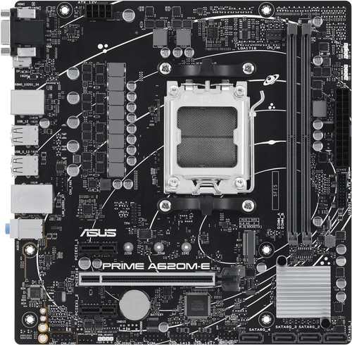 ASUS Prime A620M-E-CSM Mainboard Socket AMD A620 (Ryzen 7000, Micro-ATX, DDR5 Sp - Zdjęcie 9 z 9