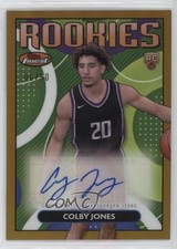 2023-24 Topps Finest Rookie Gold Refractor 6/50 Colby Jones #RFA-CJ Auto 0m89