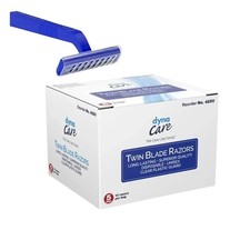 Dynarex 4250 Twin-Blade Prep Razors Disposable Box of 50