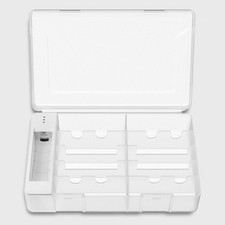 Battery Storage Case with Remaining Battery Capacity Tester AA/AAA Container