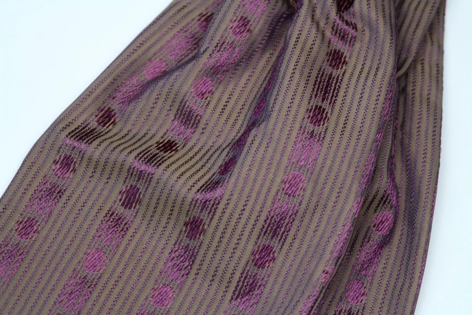 Caja de regalo para hombre Cravat Ascot 100 % seda marrón con adorno A244 Foto 4 de 4