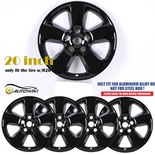 4 Pack Set 20"IN Alloy Hubcaps For 2013-2018 DODGE RAM 1500 Wheel Rim Covers R20