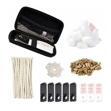 Repair Maintenance Kit for Zippo Lighter w/ Case Wick Cotton Felt Pads Tweezers