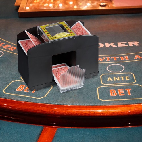 Profi Kartenmischgerät Automatische 4 Decks Spielkartenmischmaschine Poker - Bild 2 von 8