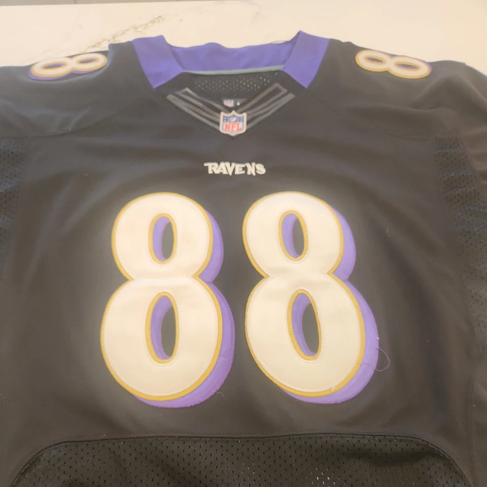 Camiseta de fútbol Nike Baltimore Ravens #88 negra cosida talla 44 Foto 2 de 4