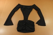 Fashion Nova Womens Small Black Cut Out Sides Anya Double Lined Mini Dress NWT