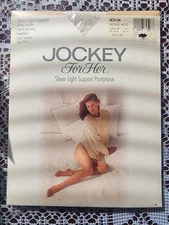 Vintage 1996 Jockey Control Top Pantyhose Antique White New In Original Package