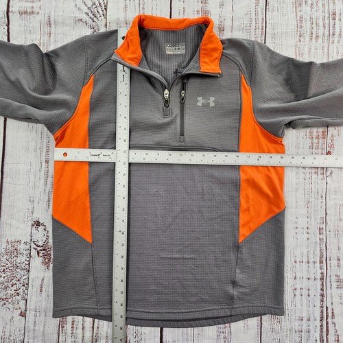 Under Armour Gray Long Sleeve 1/4 Sleeve Collared Jacket Men's M - Picture 8 of 10