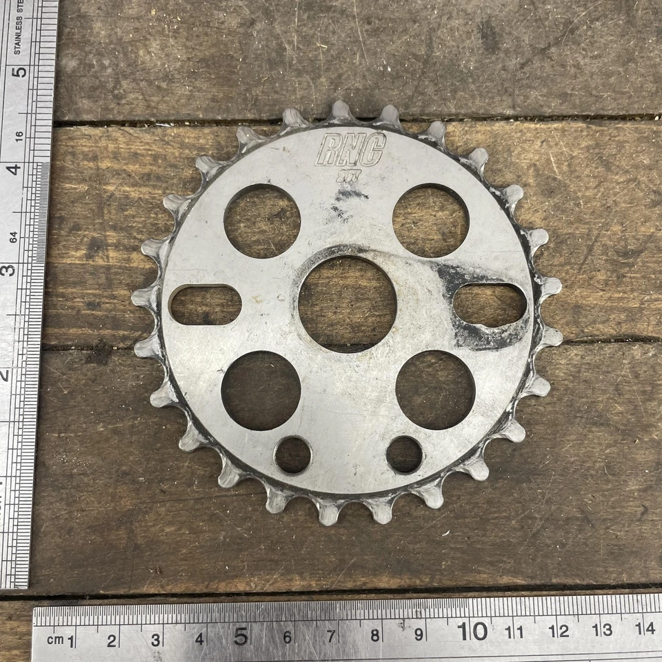 Plato piñón RNC 25T BMX no ferroso posiblemente titanio 85 g vieja escuela Foto 3 de 4
