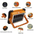 Solar Light Outdoor Work Light Rechargeable Street Light 5 Modes  LED NEW USB C