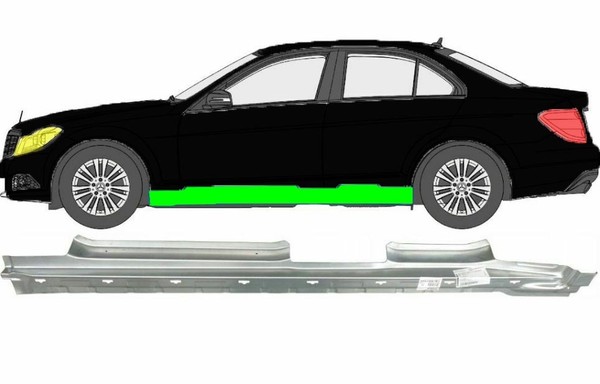 Vollschweller FüR Mercedes C - Klasse W204 2007 - 2014 Links-image