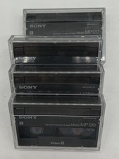 Lot of 4 USED Sony P6-120MP 8mm 120 min Cassette Tapes Video 8