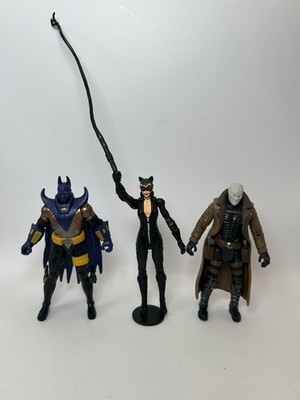 DC Comics Multiverse Arkham Action Figure Lot Knightfall Batman, Catwoman, Hush