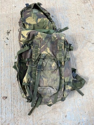 British Army 100L Bergen Bergan Rucksack Tasche DPM IRR Long Back Camouflage Sack