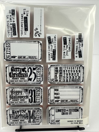 Stempel Tim Holtz Odds & Ends Scrapbooking Journaling
