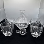Finedine 6 Pieces Set In Luxury Gift Box Decanter W/ Lid And 4 Whiskey Glasses