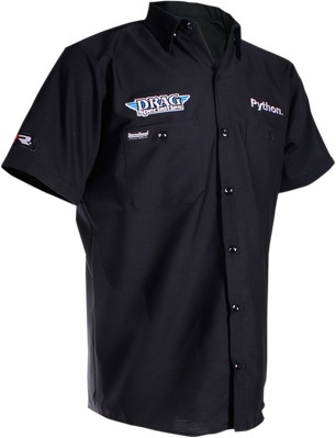 Throttle Threads Drag Specialties Short Sleeve Shop Shirts 3X-Large Black DRG...