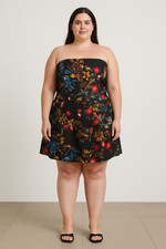 BRAND NEW - CITY CHIC MULTICOLOURED DRESS SIZE XL