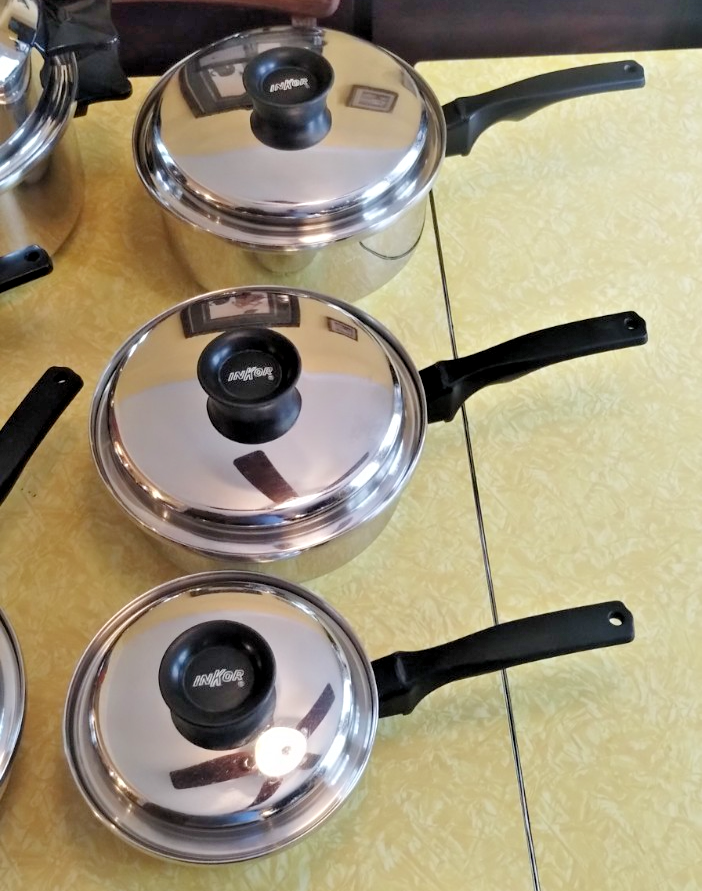 Vintage INKOR 5-Ply T-304 Stainless Steel Cookware USA Multi-Core